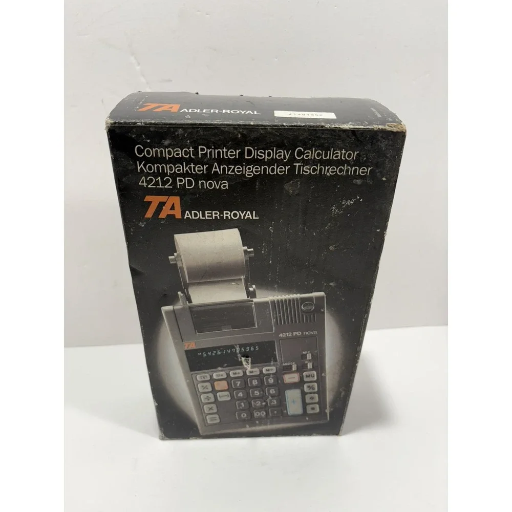 TA ADLER ROYAL 4212PD NOVA CALCULATOR R007 MADE IN JAPAN (does Not Print) READ**